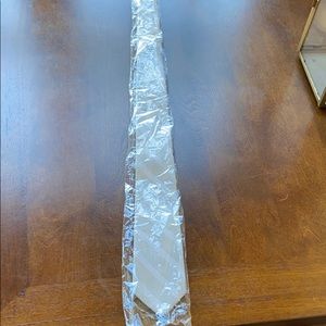 Ann Ivy Grey tie with White stripes